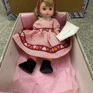 Madame Alexander Doll in Floral Green and White Outfit